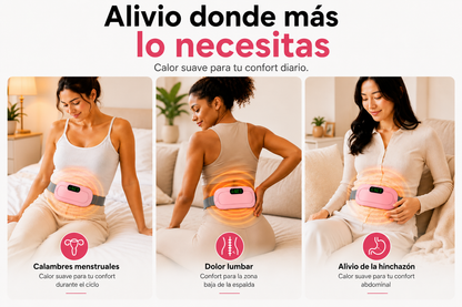💝 ¡El regalo perfecto para ella! Cinturón de masaje y calor para el ciclo menstrual