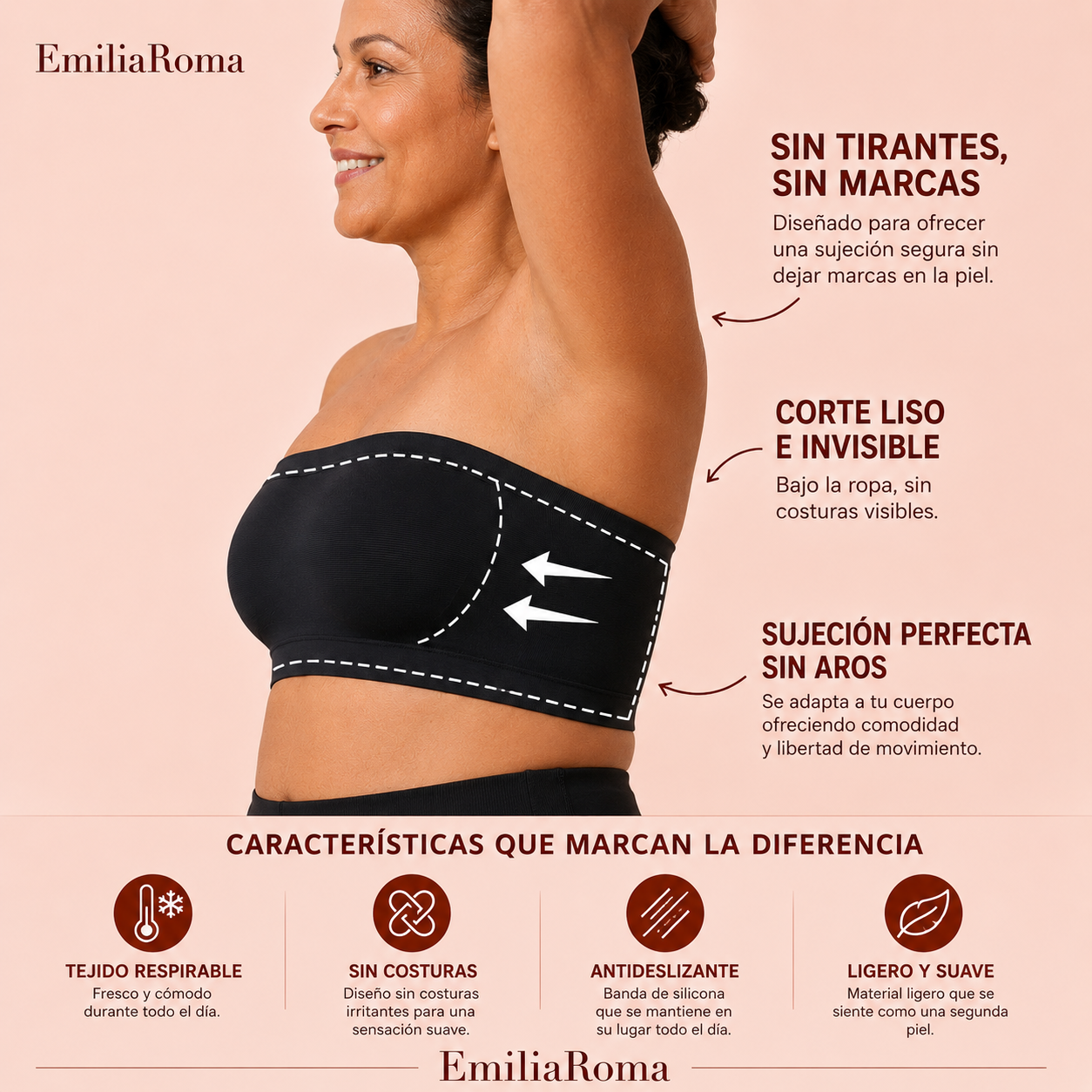 Diadema BreezeBand™ | Sin necesidad de reajustes, sin marcas, sin molestias